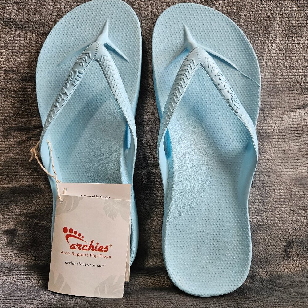 Archies Sky Blue Women's Flip Flops sz 9